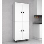 Labelladizayn 4 Bölmeli Çok Amaçlı Mutfak Kiler Banyo Dolabı 50 Cm MDF