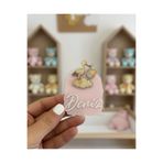 LABİREND PRODUCTS 10'lu paket Pencere form Pleksi Leylek Figürlü Bebek Magnet Kartlı ve Jelatinli İsme Özel Hatıra