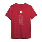 Labirent Şişe Erkek Tişört (Kırmızı, M)