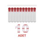 Labolist 12x75 Mm Deney Tüpü Dibi Yuvarlak Kapaklı (10 Adet)