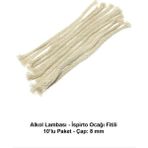 Labolist Alkol Lambası - Ispirto Ocağı Fitili - 10’lu Paket - Çap: 8 mm