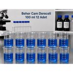 Labolist Beher Cam Dereceli 100 ml 12 Adet