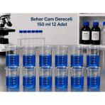 Labolist Beher Cam Dereceli 150 ml 12 Adet