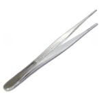 Labolist Penset Düz Küt Uçlu 13 cm Paslanmaz Çelik