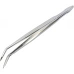Labolist Penset Eğri Uçlu 16 cm Nikel Kaplama