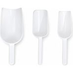 Labolist Plastik Kürek Beyaz - 250ML 125ML 60 Ml- Dibi Düz - Numune Küreği