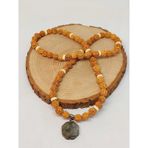 Labradorit Taşlı Rudraksha Tohum Kolye Dolama Bileklik 8mm 49730