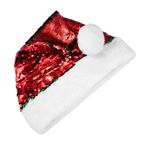 LABRIMP 1 Bilgisayar Pullu Noel Baba Şapkası Noel Bere Payetli Noel Kap Payet Noel Şapka Çirkin Kazak Şapka Noel Baba Kostüm Şapka Nf Şapka Tatil Çorabı Doldurucu Payetler Noel Topları