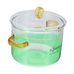 LABRIMP Isıya Dayanıklı Çift Saplı Cam Güveç Tenceresi Makarna Çorba Sebze 1500ml