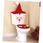 LABRIMP Noel Dekoratif Banyo Oturağı Örtüsü Noel Baba Klozet Oturağı Süsü Ev Dekoru