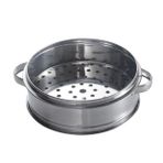 LABRIMP Paslanmaz Çelik Buharlı Pişirici Buharlı Pişirici Tencere Çörekler Buharlı Pişirici Buhar Havalandırma Uzun Süreli Kullanım 22cm Buharlı Pişirici Kutusu