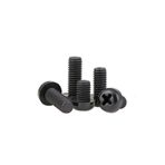 Labshop41 M2 x 4mm Plastik Civata Vida Siyah x 5 Adet (RF003)