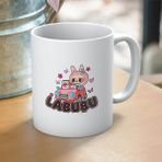 Labubu Baskılı Hediyelik Kupa Mod5 - Beyaz - 300 ml