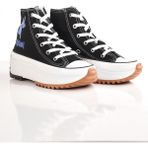 Labubu Baskılı Yüksek Taban Boğazlı Converse - Siyah - Mavi