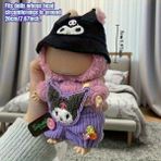 Labubu Bebek Aksesuar Şapka, Kuromi Model Siyah ( Sadece Şapka )