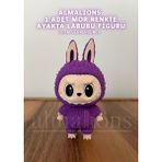 Labubu Figür Ayakta - 10 cm - Plastik Figür - 1 Adet -Pla - Mor