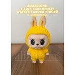 Labubu Figür Ayakta - 10 cm - Plastik Figür - 1 Adet -Pla - Sarı