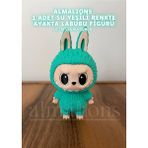 Labubu Figür Ayakta - 10 cm - Plastik Figür - 1 Adet -Pla - Su Yeşili