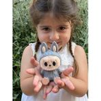 Labubu Figür, Labubu Figürü, Sevimli Hayelet Labubu 10 cm 1 Adet - Gri