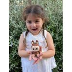 Labubu Figür, Labubu Figürü, Sevimli Hayelet Labubu 10 cm 1 Adet - Kahverengi