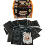 Labubu Kazımalı Kart 10 Jelatinli Poşet | 20 Kart | Mini Sürpriz Oyuncak ve Şeker Hediyeli