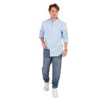 LACARINO Erkek Jogger Jean Pantolon, Yüksek Bel, Mavi, 29 Beden