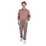 LACARINO Erkek Slim Fit Yüksek Bel Pantolon, Toprak, 36 Beden