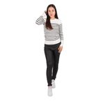 LACARINO Kadın Yüksek Bel Slim Fit Jean Pantolon, Siyah, 27 Beden