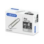 Lacco Ataş No:6 Metal Ataş 30 Adet 60 mm Uzunlukta Gümüş Renkli Kırtasiye Ürünü