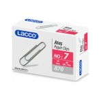 Lacco Ataş No:7 Metal Ataş İkili Paket 30 Adet 70 mm Boyutunda Gümüş Renk