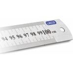 Lacco Çelik Cetvel 50 cm - Gümüş