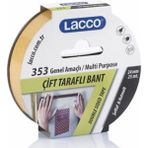 Lacco KOD:353 Çift Taraflı Bant - 1 Adet - Açık Sarı