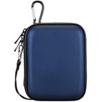 Lacdo Sabit Disk Taşıma Çantası için Seagate Portable Game Drive Expansion Seagate One Touch Backup Plus Slim 1TB 2TB 3TB 4TB 5TB Harici sabit disk 2.5 inç HDD EVA Darbeye Dayanıklı Çanta, Mavi