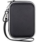 Lacdo Sabit Disk Taşıma Çantası için Western Digital WD Elements, WD My Passport for Mac, WD BLACK P10, Seagate Game Drive Sabit Disk 2.5 inç HDD 1TB 2TB 3TB 4TB 5TB Darbeye Dayanıklı Çanta, Tam Siyah