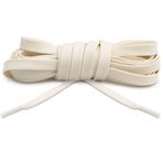 Lace Lab Spor Ayakkabı için Premium Düz Pamuklu Mumlu Ayakkabı Bağcığı, Yelken, 45" (114 CM)