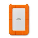 Lacie Rugged Mini 2 TB taşınabilir harici sabit disk, 2,5 inç, PC ve Mac, USB-C w/o USB-A kablosu dahil, 2 yıl kurtarma hizmeti dahil, model no: LAC9000298