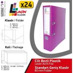 Laçin Geniş Büro Klasörü Mor (1 Koli 24 Adet )