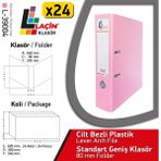 Laçin Geniş Büro Klasörü Pembe (1 Koli 24 Adet )