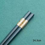Lacivert 24.3 cm 1 Çift Çevre Dostu Güzel Hediye Dayanıklı Japon Tarzı Sevgilisi Yemek Çubukları Doğal Ahşap Mutfak Sofra Aşk Kalp (Yurt Dışından) - Chopsticks - Renkli