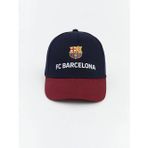 Lacivert Barcelona Baskılı Erkek Çocuk Kep Şapka