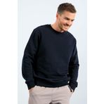 Lacivert Basic O Yaka Rahat Form Erkek Sweatshirt - 88053 | S