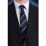 Lacivert Çizgili Kravat | STD