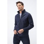 Lacivert Fermuarlı Dik Yaka Su ve Rüzgar Geçirmez Softshell Erkek Mont - 88050