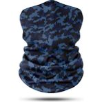 Lacivert Kamuflaj Desenli Dikişsiz Dijital Baskı Baf Buff Bandana Boyunluk