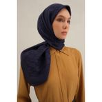 Lacivert Lyocell Eşarp 02