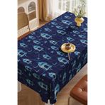 Lacivert Mavi Ramazan Temalı Masa Örtüsü 140 x 140