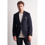 Lacivert Mono Yaka Yünlü 6 Drop Comfort Fit Classic Ceket 1002255150
