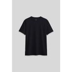 Lacivert O Yaka Standart Fit Basic Kadın T-Shirt - 97311