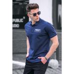 Lacivert Polo Yaka Erkek Tişört