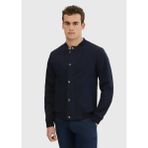 Lacivert Regular Fit Dik Yaka Casual Dokuma Mont - 3XL